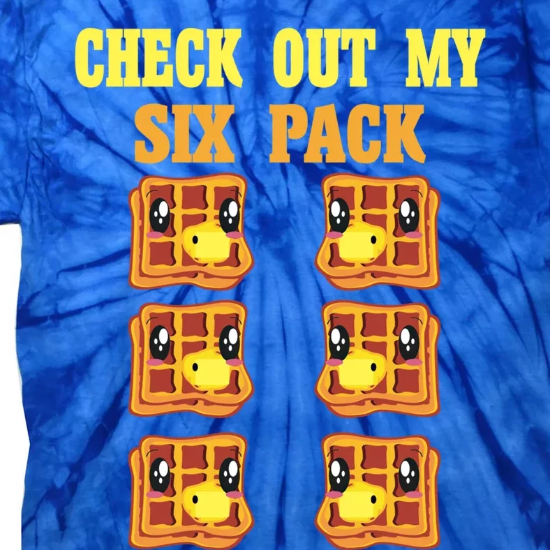 Check Out My Six 6 Pack Waffle Weightlifting 'S 'S Cool Gift Tie-Dye T-Shirt