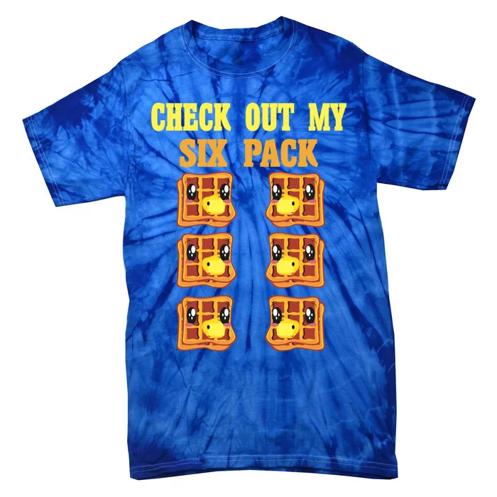 Check Out My Six 6 Pack Waffle Weightlifting 'S 'S Cool Gift Tie-Dye T-Shirt