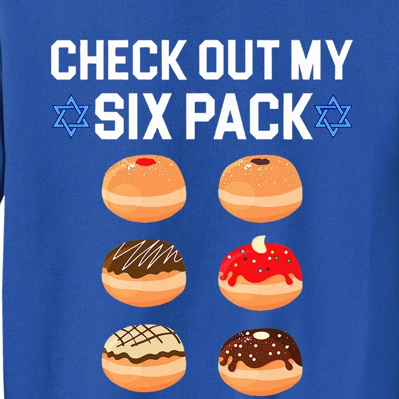 Check Out My Six Pack Donut Abs Hanukkah Chanukah Sweatshirt