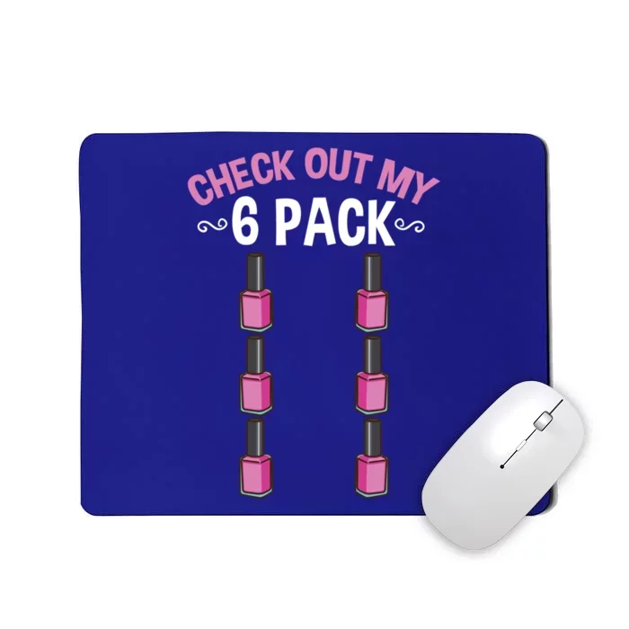 Check Out My Six Pack Nail Polish Gift Mousepad