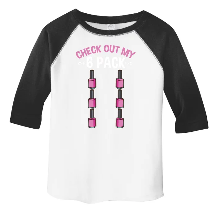 Check Out My Six Pack Nail Polish Gift Toddler Fine Jersey T-Shirt