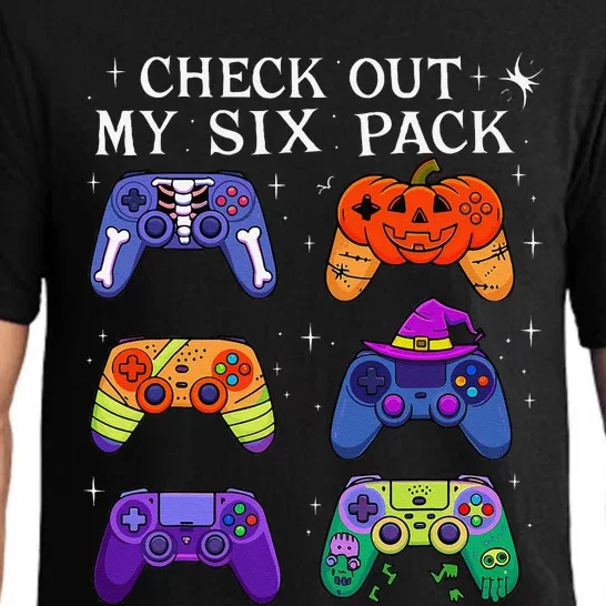 Check Out My 6 Six Pack Video Game Halloween Gamers Pajama Set