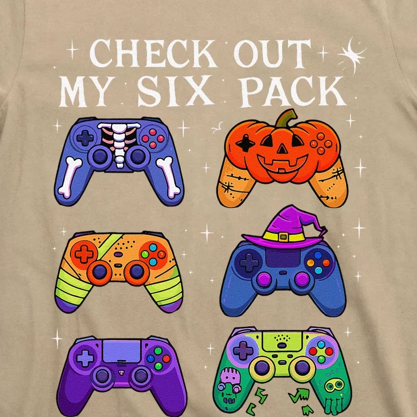 Check Out My 6 Six Pack Video Game Halloween Gamers T-Shirt