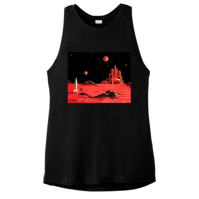 City On Mars Ladies Tri-Blend Wicking Tank