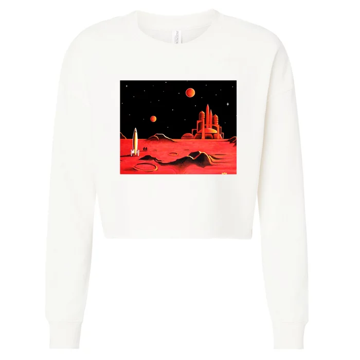 City On Mars Cropped Pullover Crew