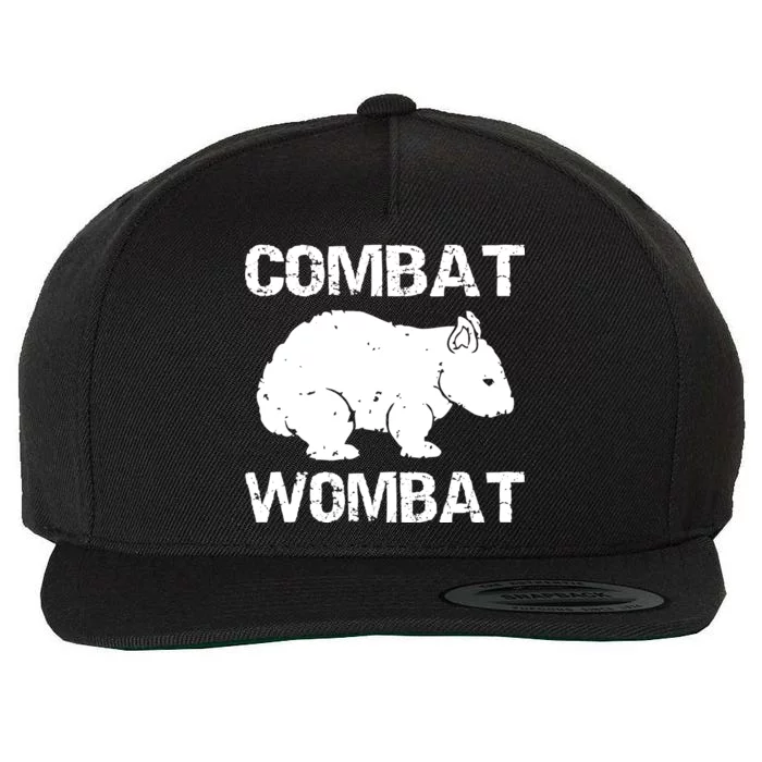 Combat Wombat Wool Snapback Cap