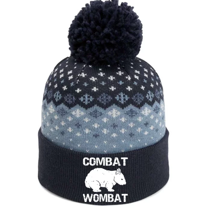 Combat Wombat The Baniff Cuffed Pom Beanie