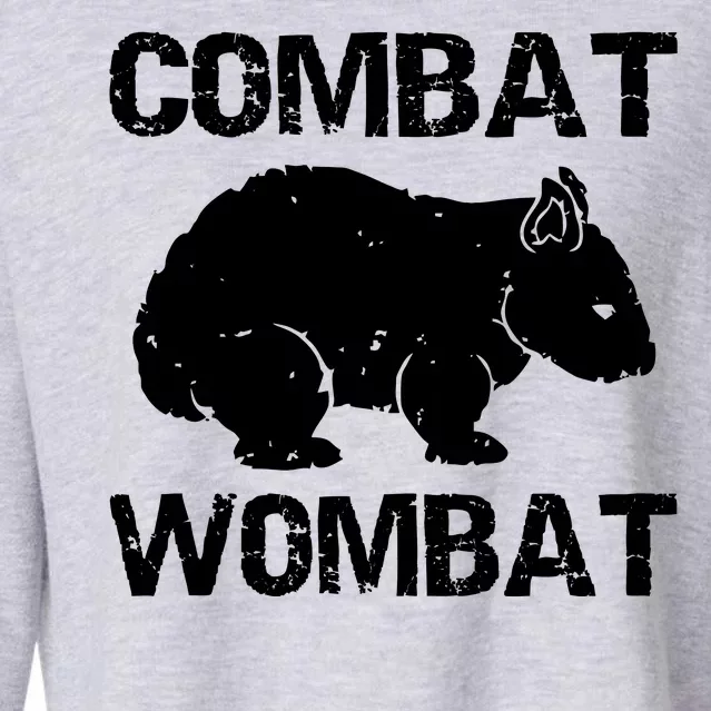 Combat Wombat Cropped Pullover Crew