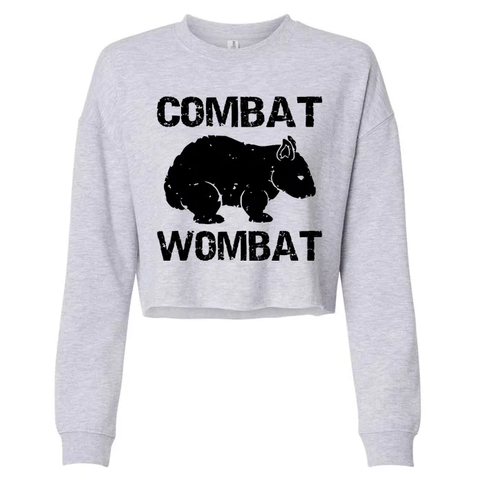 Combat Wombat Cropped Pullover Crew