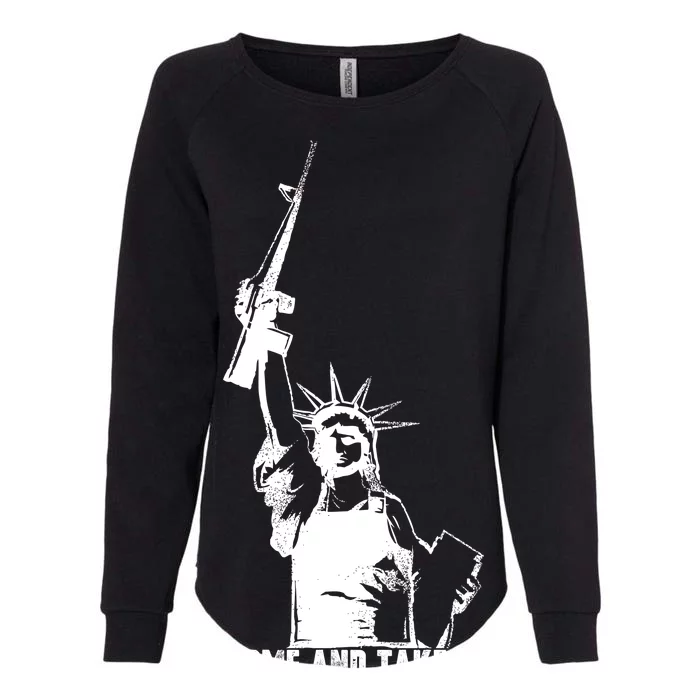 Come & Take It Liberty Gun & Second Amendment Womens California Wash Sweatshirt