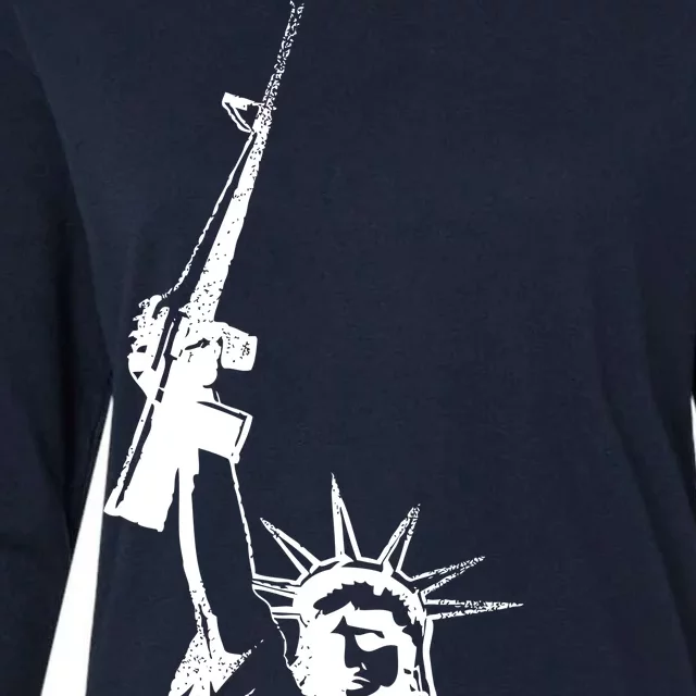 Come & Take It Liberty Gun & Second Amendment Womens Cotton Relaxed Long Sleeve T-Shirt