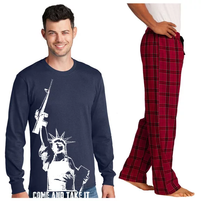 Come & Take It Liberty Gun & Second Amendment Long Sleeve Pajama Set