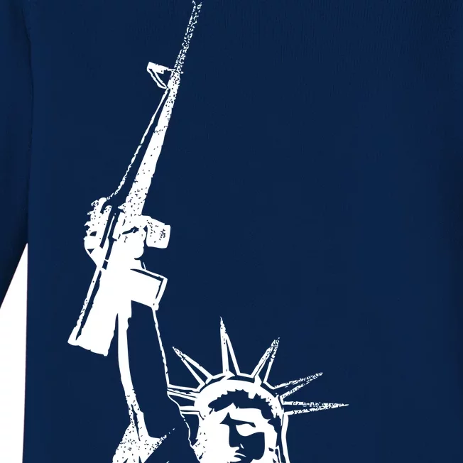 Come & Take It Liberty Gun & Second Amendment Baby Long Sleeve Bodysuit