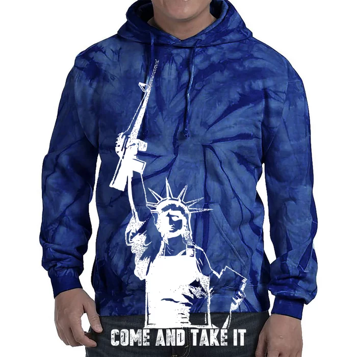 Come & Take It Liberty Gun & Second Amendment Tie Dye Hoodie