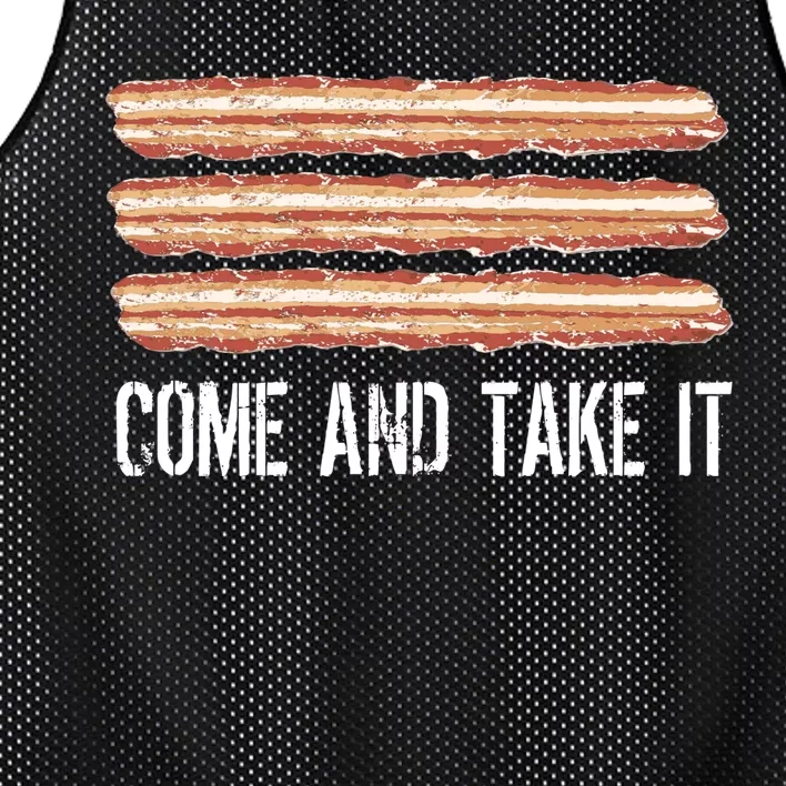 Come and Take It Bacon Mesh Reversible Basketball Jersey Tank