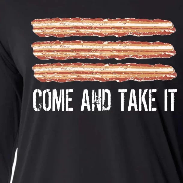 Come and Take It Bacon Cooling Performance Long Sleeve Crew