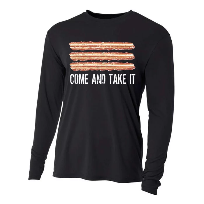 Come and Take It Bacon Cooling Performance Long Sleeve Crew