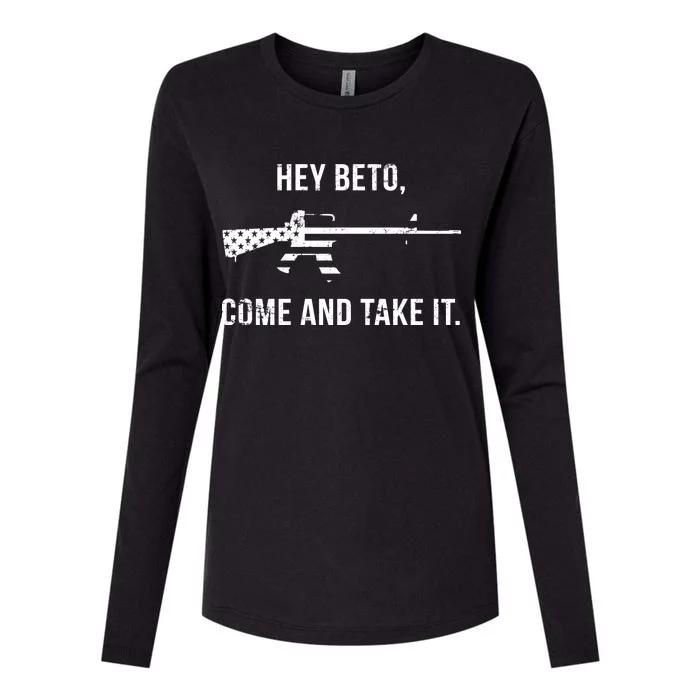 Come And Take It Beto Womens Cotton Relaxed Long Sleeve T-Shirt