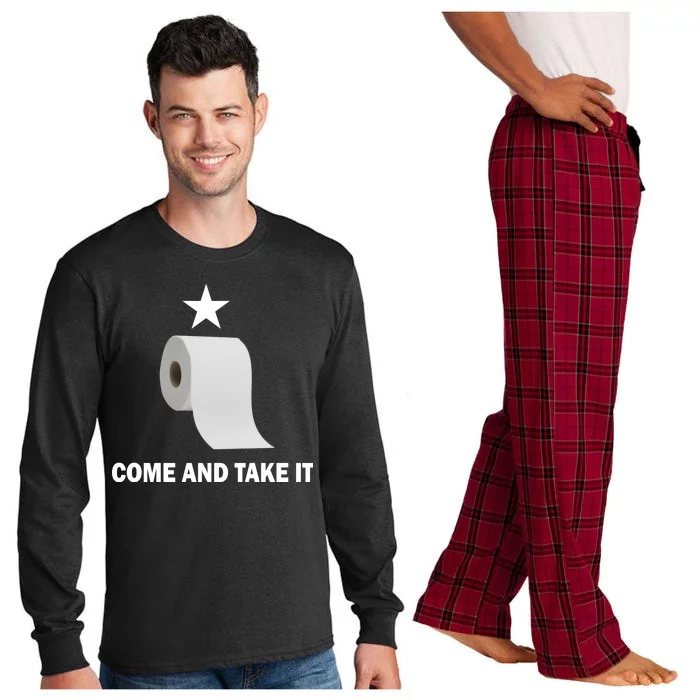 Come and Take It Funny Toilet Paper Long Sleeve Pajama Set