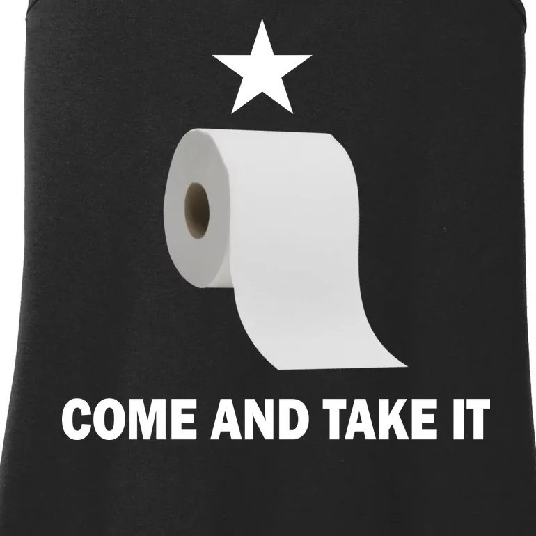 Come and Take It Funny Toilet Paper Ladies Essential Tank