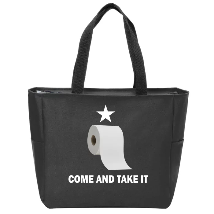 Come and Take It Funny Toilet Paper Zip Tote Bag