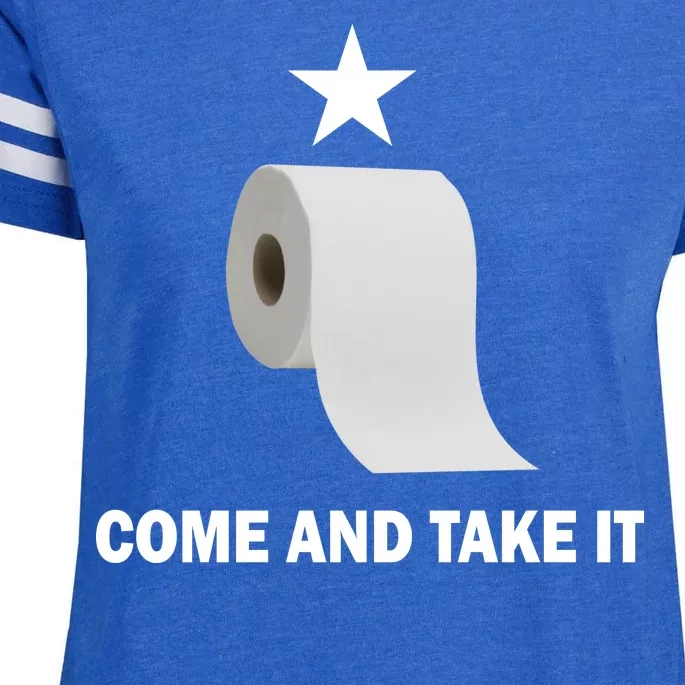 Come and Take It Funny Toilet Paper Enza Ladies Jersey Football T-Shirt