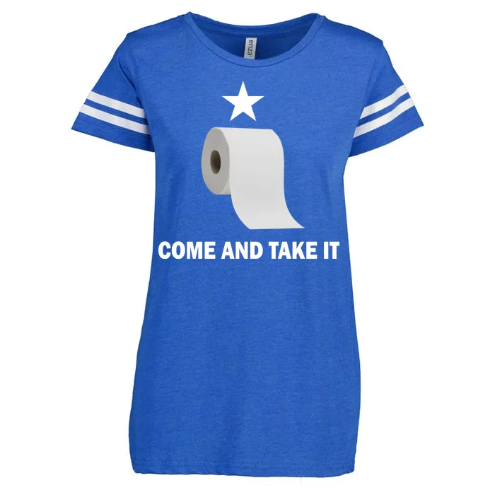 Come and Take It Funny Toilet Paper Enza Ladies Jersey Football T-Shirt