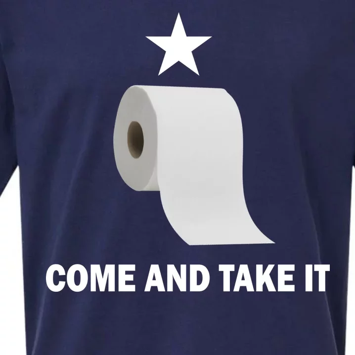 Come and Take It Funny Toilet Paper Sueded Cloud Jersey T-Shirt