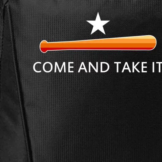 Come and Take It Houston Vintage Baseball Bat Flag City Backpack