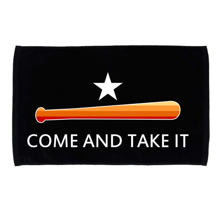 Come and Take It Houston Vintage Baseball Bat Flag Microfiber Hand Towel