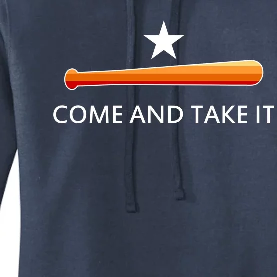 Come and Take It Houston Vintage Baseball Bat Flag Women's Pullover Hoodie