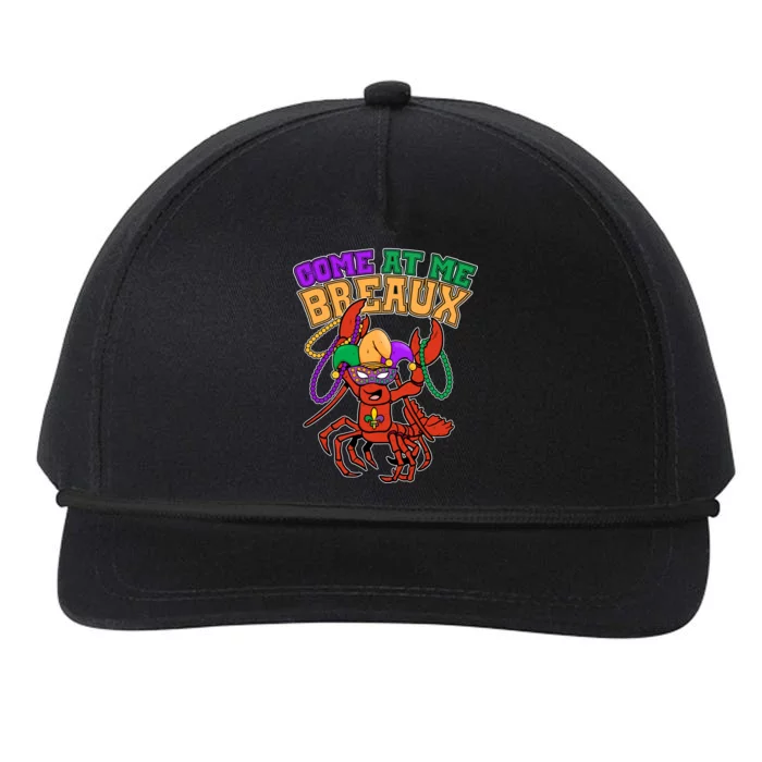 Come At Me Breaux Mardi Gras Crawfish Snapback Five-Panel Rope Hat