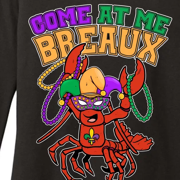 Come At Me Breaux Mardi Gras Crawfish Womens CVC Long Sleeve Shirt