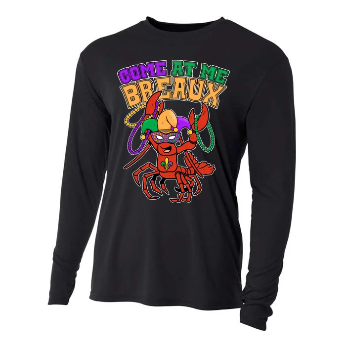 Come At Me Breaux Mardi Gras Crawfish Cooling Performance Long Sleeve Crew