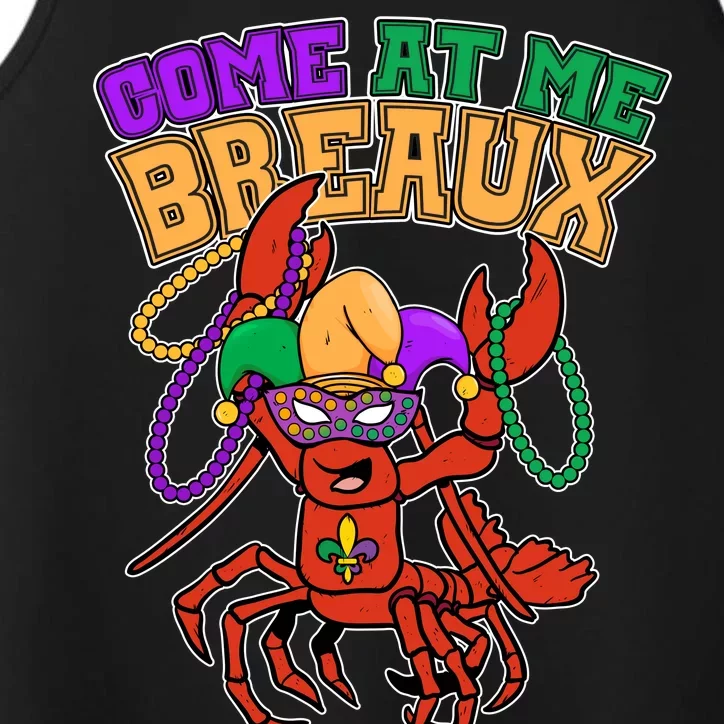 Come At Me Breaux Mardi Gras Crawfish Performance Tank