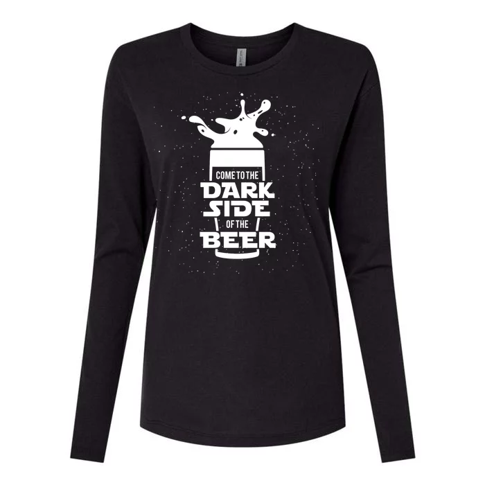 Come To The Dark Side Of The Beer Womens Cotton Relaxed Long Sleeve T-Shirt