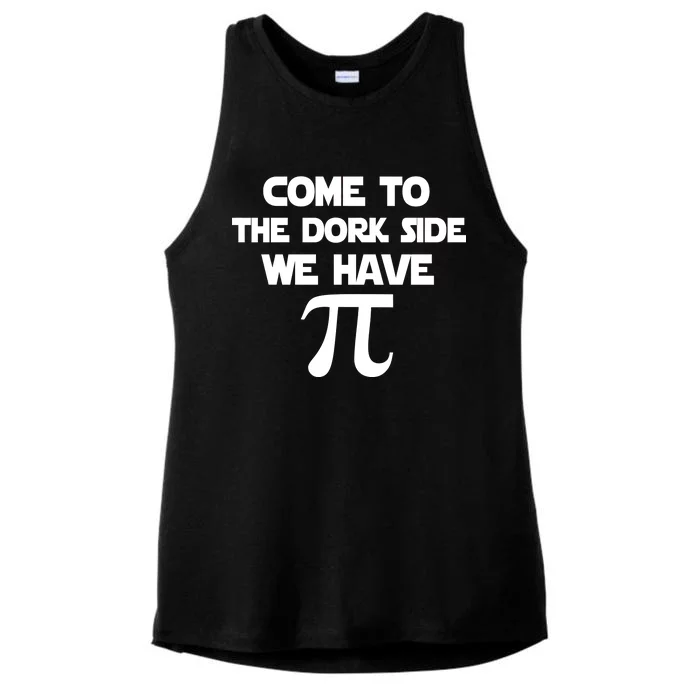 Come To The Dork Side We Have Pi Ladies Tri-Blend Wicking Tank