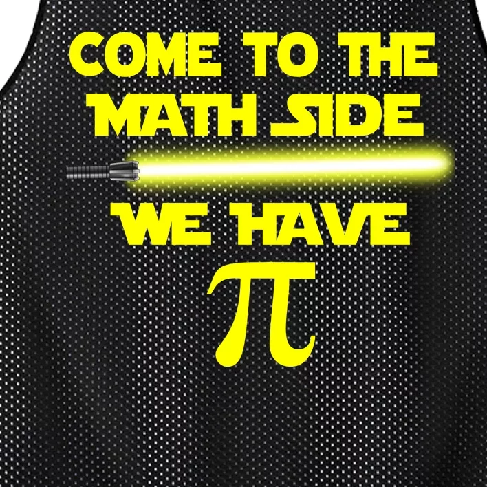 Come To The Math Side We Have Pi Mesh Reversible Basketball Jersey Tank