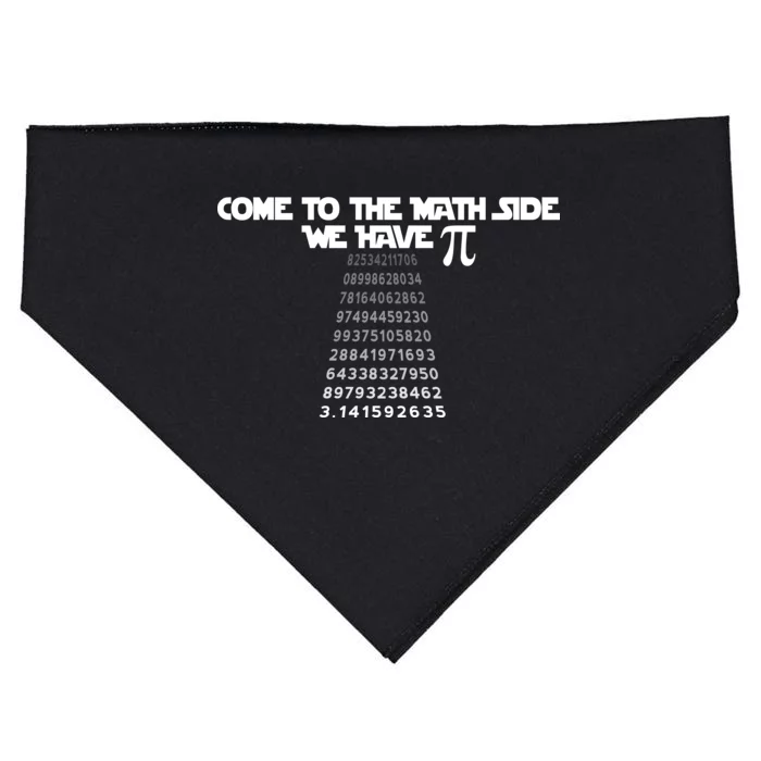 Come To The Math Side We Have Pi 3.14 USA-Made Doggie Bandana