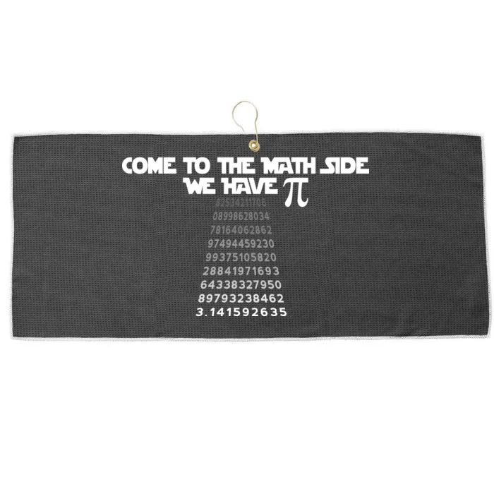 Come To The Math Side We Have Pi 3.14 Large Microfiber Waffle Golf Towel