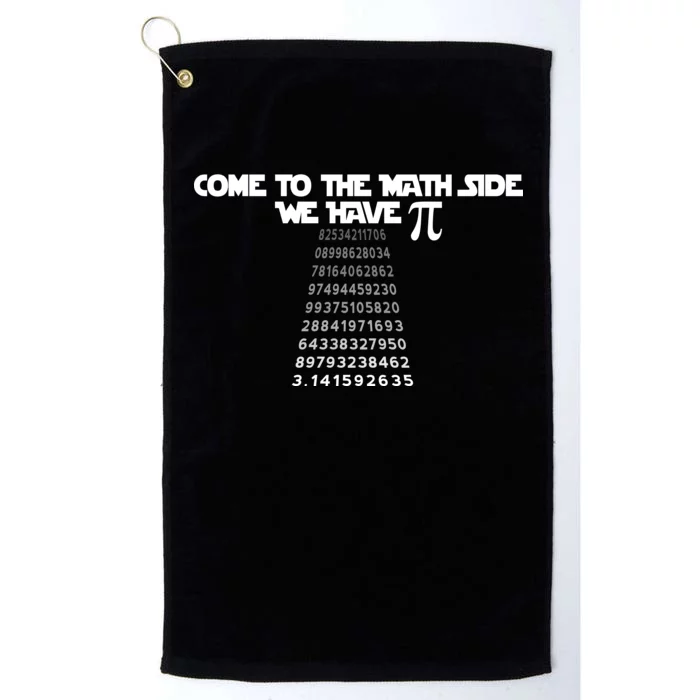 Come To The Math Side We Have Pi 3.14 Platinum Collection Golf Towel