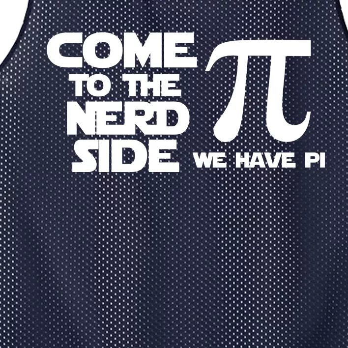 Come To The Nerd Side We Have Pi Mesh Reversible Basketball Jersey Tank