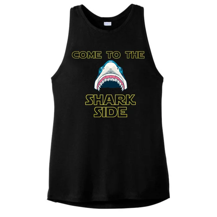 Come To The Shark Side Ladies Tri-Blend Wicking Tank