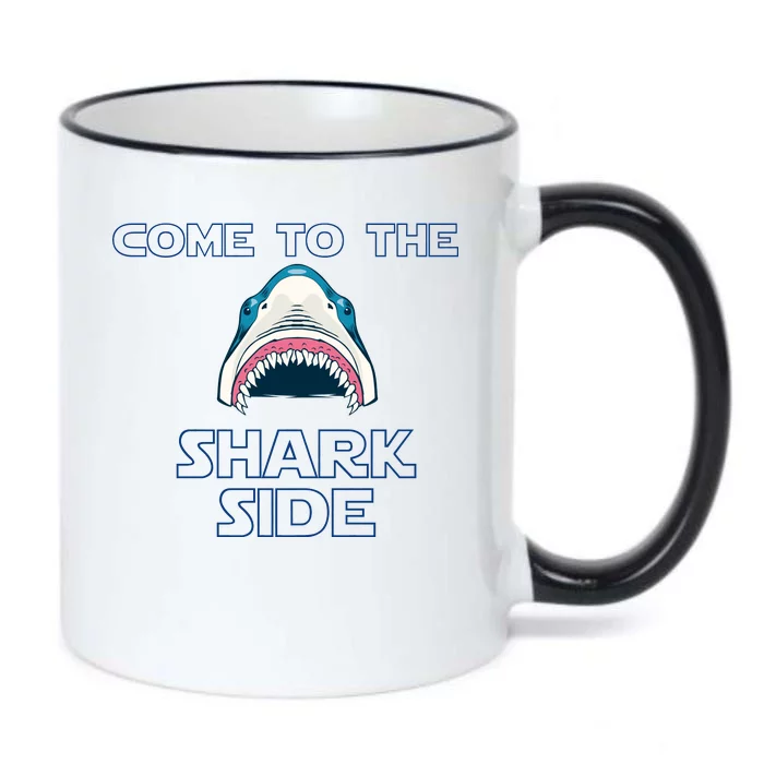 Come To The Shark Side Black Color Changing Mug