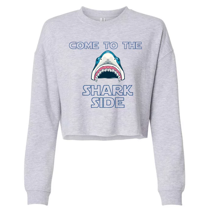 Come To The Shark Side Cropped Pullover Crew