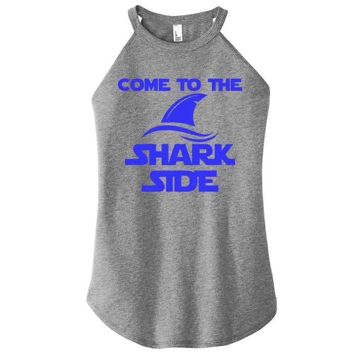 Come To The Shark Side Funny Women’s Perfect Tri Rocker Tank