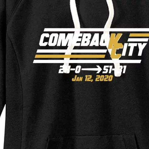 Comeback City Kansas City Football Women's Fleece Hoodie