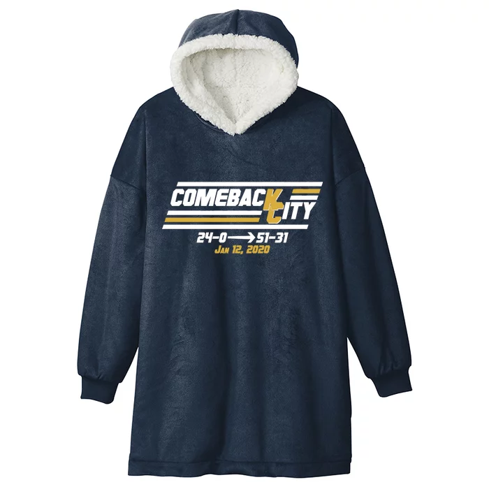 Comeback City Kansas City Football Hooded Wearable Blanket