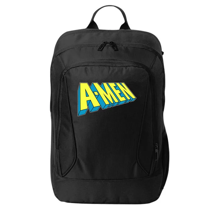 Comic Superhero Styled A-MEN City Backpack