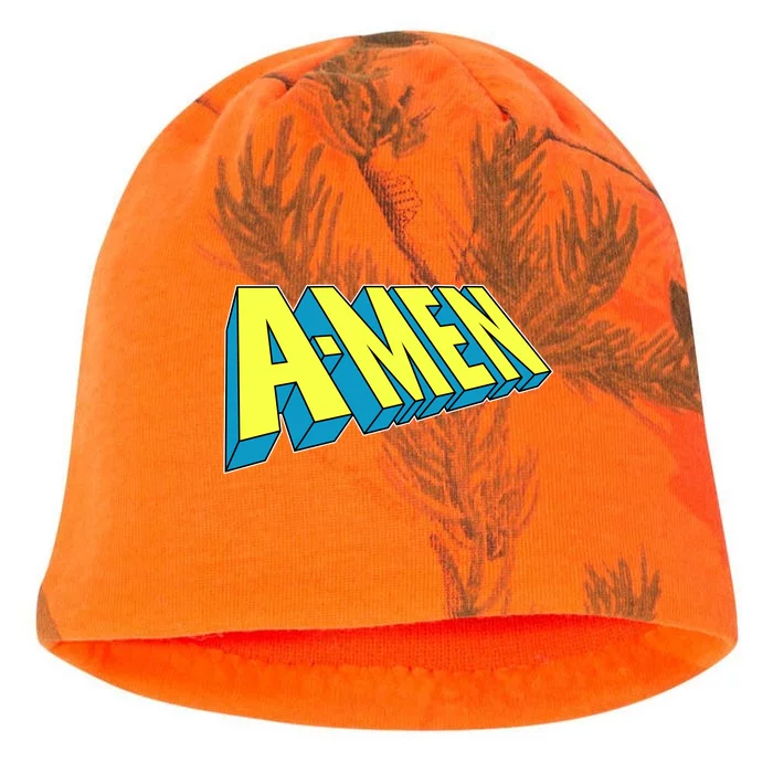 Comic Superhero Styled A-MEN Kati - Camo Knit Beanie